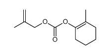 Carbonic acid, 2-methyl-1-cyclohexen-1-yl 2-methyl-2-propenyl ester (9CI) structure