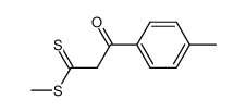 methyl 3-(4-methylphenyl)-3-oxopropanedithioate Structure