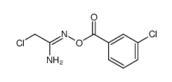 (Z)-2-chloro-N'-((3-chlorobenzoyl)oxy)acetimidamide结构式