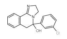 2,3,5,6-Tetrahydro-5-(m-chlorophenyl)-imidazo(2,1-a)isoquinolin-5-ol结构式