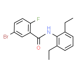 5-bromo-N-(2,6-diethylphenyl)-2-fluorobenzamide结构式