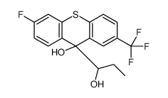 6-fluoro-2-trifluoromethyl-9-hydroxythioxanthene-9-propan-1-ol structure