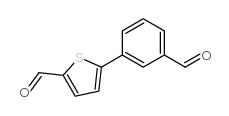 3-(5-Formylthiophen-2-yl)benzaldehyde结构式