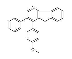 4-(4-methoxyphenyl)-3-phenyl-5H-indeno[1,2-b]pyridine结构式