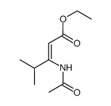 methyl (Z)-4-methyl-3-acetamido-2-pentenoate Structure