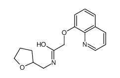 N-(oxolan-2-ylmethyl)-2-quinolin-8-yloxyacetamide Structure