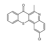 2-chloro-6-methylthiochromeno[3,2-c]quinolin-7-one Structure