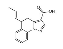 ((E)-5-Propenyl)-4,5-dihydro-pyrazolo[1,5-a]quinoline-3-carboxylic acid结构式