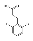 3-(2-Chloro-6-fluorophenyl)propanoic acid structure