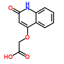 [(2-Oxo-1,2-dihydro-4-quinolinyl)oxy]acetic acid结构式