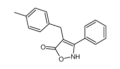 4-[(4-methylphenyl)methyl]-3-phenyl-2H-1,2-oxazol-5-one Structure