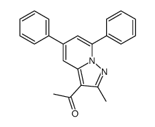 1-(2-methyl-5,7-diphenylpyrazolo[1,5-a]pyridin-3-yl)ethanone结构式