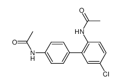 N,N'-(5-chloro-biphenyl-2,4'-diyl)-bis-acetamide结构式