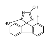 1-fluorospiro[fluorene-9,5'-imidazolidine]-2',4'-dione Structure