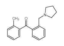 2-METHYL-2'-PYRROLIDINOMETHYL BENZOPHENONE Structure