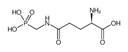 G-D-GLUTAMYLAMINOMETHYLPHOSPHONIC ACID结构式