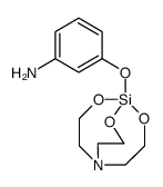 Benzenamine, 3-(2,8,9-trioxa-5-aza-1-silabicyclo[3.3.3]undec-1-yloxy) Structure