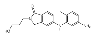 5-(5-Amino-2-methylphenylamino)-2-(3-hydroxypropyl)-2,3-dihydroisoindol-1-one结构式