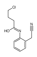 4-chloro-N-[2-(cyanomethyl)phenyl]butanamide Structure