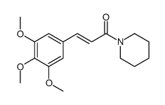 1-[3-(3,4,5-Trimethoxyphenyl)-1-oxo-2-propenyl]piperidine structure