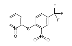 2-[2-nitro-4-(trifluoromethyl)phenyl]sulfanyl-1-oxidopyridin-1-ium结构式