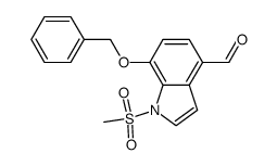 7-(benzyloxy)-1-(methylsulfonyl)-1H-indole-4-carbaldehyde Structure