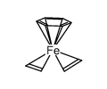 (eta.6-benzene)bis(η2-ethene)iron Structure