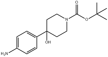 tert-butyl 4-(4-aminophenyl)-4-hydroxypiperidine-1-carboxylate picture