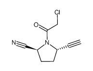 (2S,5S)-1-(2-chloroacetyl)-5-ethynyl-pyrrolidine-2-carbonitrile Structure