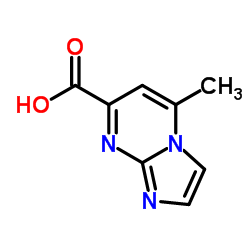 5-甲基咪唑并[1,2-a]嘧啶-7-羧酸结构式