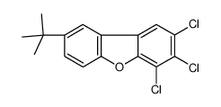 8-tert-butyl-2,3,4-trichlorodibenzofuran Structure