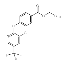 ETHYL 4-((3-CHLORO-5-(TRIFLUOROMETHYL)PYRIDIN-2-YL)OXY)BENZOATE structure