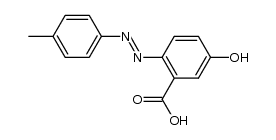 5-hydroxy-2-p-tolylazo-benzoic acid Structure