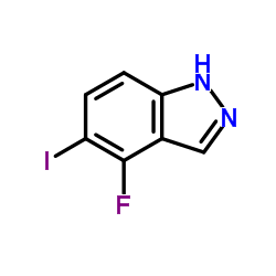 4-Fluoro-5-iodo-1H-indazole structure