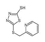 5-(pyridin-2-ylmethylsulfanyl)-3H-1,3,4-thiadiazole-2-thione结构式