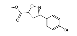 3-(4-溴苯基)-4,5-二氢异噁唑-5-羧酸甲酯结构式