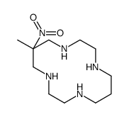 6-methyl-6-nitro-1,4,8,11-tetrazacyclotetradecane结构式