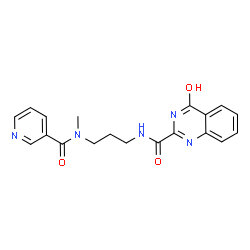 4-hydroxy-N-{3-[methyl(pyridin-3-ylcarbonyl)amino]propyl}quinazoline-2-carboxamide Structure