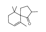 2,6,10,10-Tetramethylspiro[4.5]dec-6-en-1-on结构式