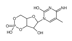 4-amino-1-[(6R,7R)-2,7-dihydroxy-2-oxo-4a,6,7,7a-tetrahydro-4H-furo[3,2-d][1,3,2]dioxaphosphinin-6-yl]-5-methylpyrimidin-2-one结构式