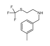 N-(3-Methylbenzyl)-2-[(trifluoromethyl)sulfanyl]ethanamine结构式