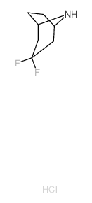 3,3-Difluoro-8-azabicyclo[3.2.1]octane hydrochloride structure