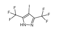 4-碘-3,5-双(三氟甲基)-1H-吡唑结构式