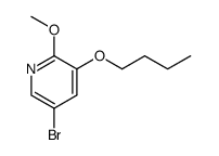 5-bromo-3-butoxy-2-methoxypyridine结构式