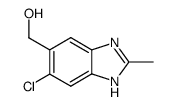 1H-Benzimidazole-5-methanol,6-chloro-2-methyl-(9CI)结构式