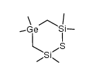 tetramethyl-2,2,6,6 disila-2,6 dimethyl-4,4 germathianne Structure