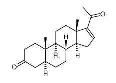 5α-H-pregn-16-ene-3,20-dione结构式