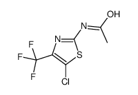 N-[5-chloro-4-(trifluoromethyl)-1,3-thiazol-2-yl]acetamide结构式