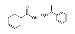 cyclohex-3-ene-1-carboxylic acid (S)-1-phenylethanamine salt结构式