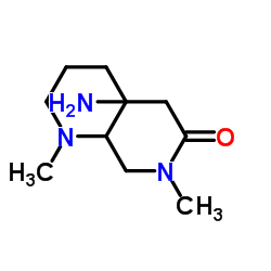 N-Methyl-N-[(1-methyl-2-piperidinyl)methyl]glycinamide结构式